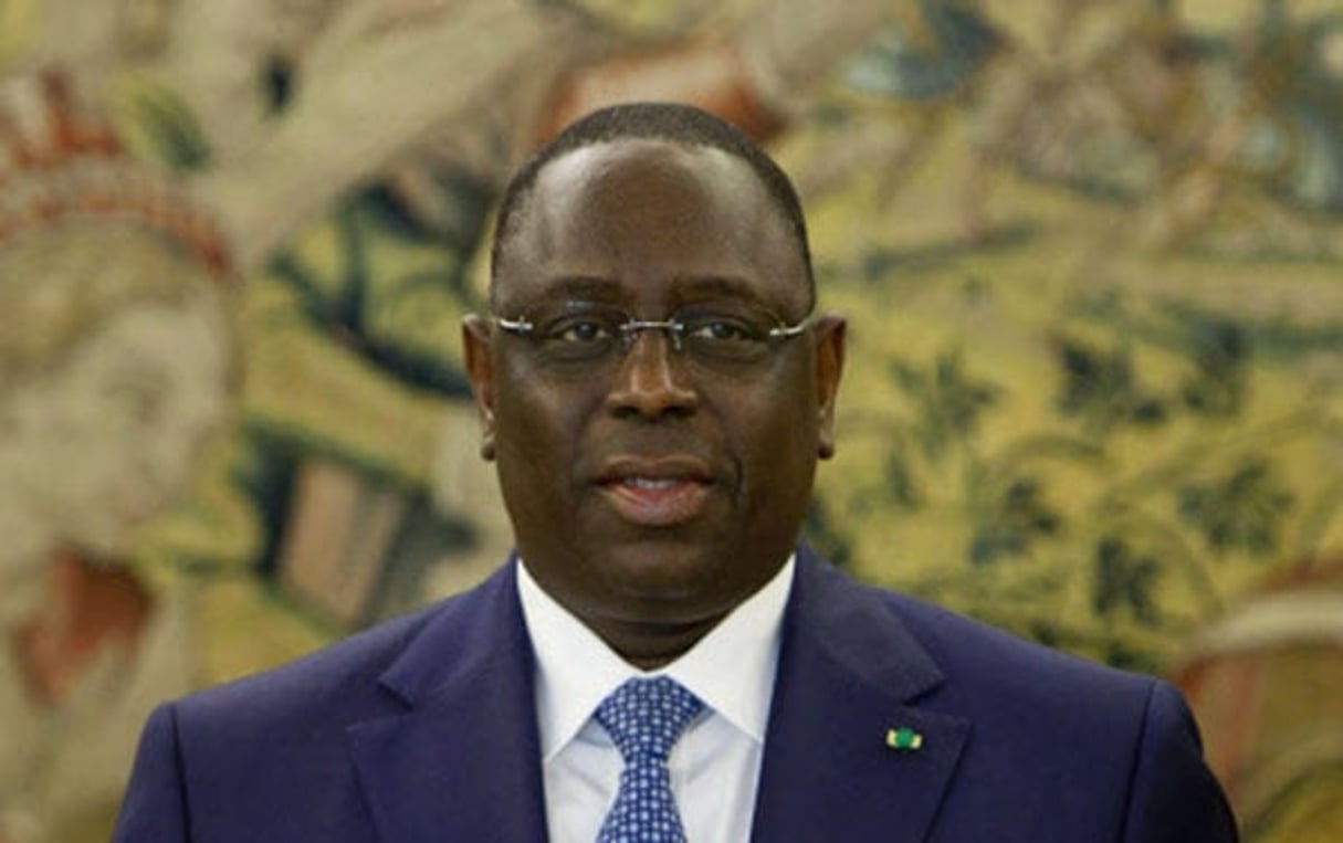 Le président sénégalais Macky Sall aimerait inviter des chefs d’Etat non francophnes afin d’élargir l’audience du Forum de Dakar. © Abraham Caro Marin/AP/SIPA