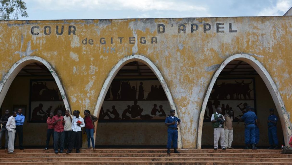 La Cour d’Appel de Gitega, Burundi, le 15 janvier 2016. © AFP