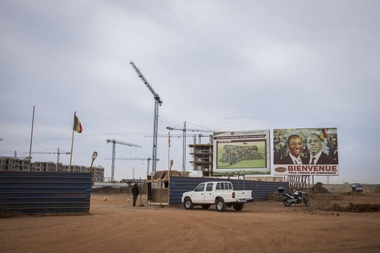 Pôles urbain et industriel de Diamniadio, à 30 km au nord de Dakar. © Sylvain Cherkaoui pour Jeune Afrique