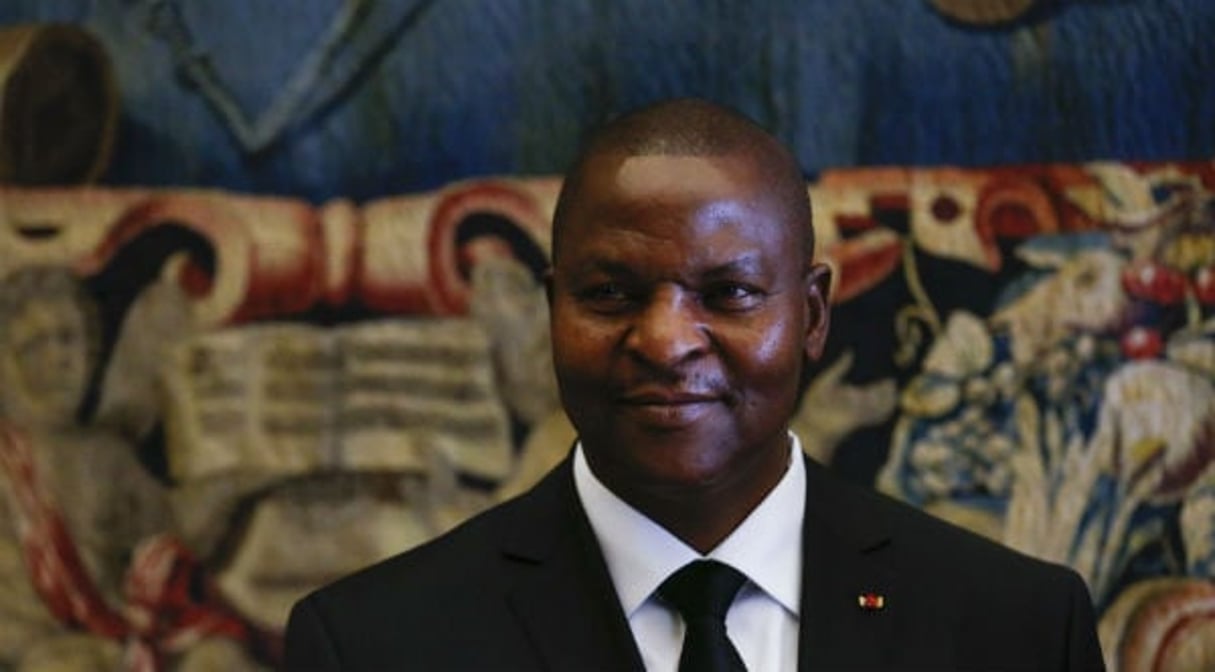 Le président centrafricain Faustin-Archange Touadéra. © Alessandro Bianchi/AP/SIPA
