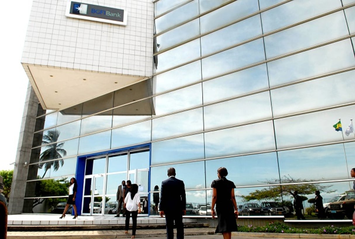 L’agence centrale de la BGFI Bank à Libreville, le 11 mai 2012. Photo d’illustration. © Xavier Bourgois pour J.A.