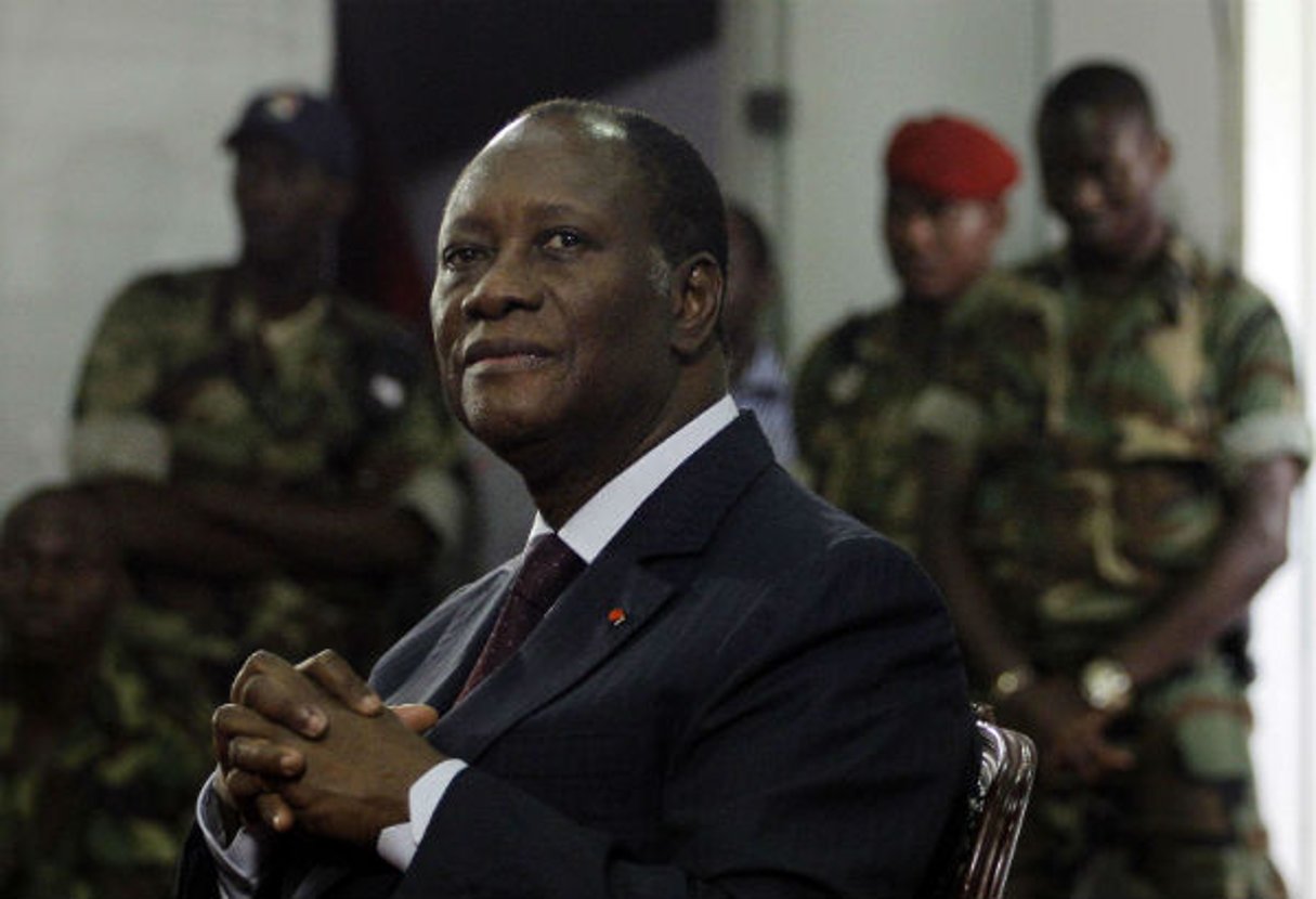 Le président ivoirien Alassane Ouattara. © Rebecca Blackwell/AP/SIPA