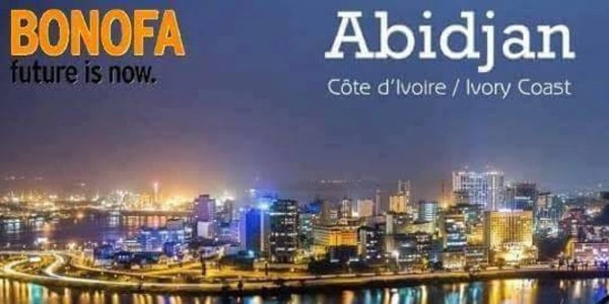 Une affiche promotionnelle de Bonofa ciblant la Côte d’Ivoire. © D.R.