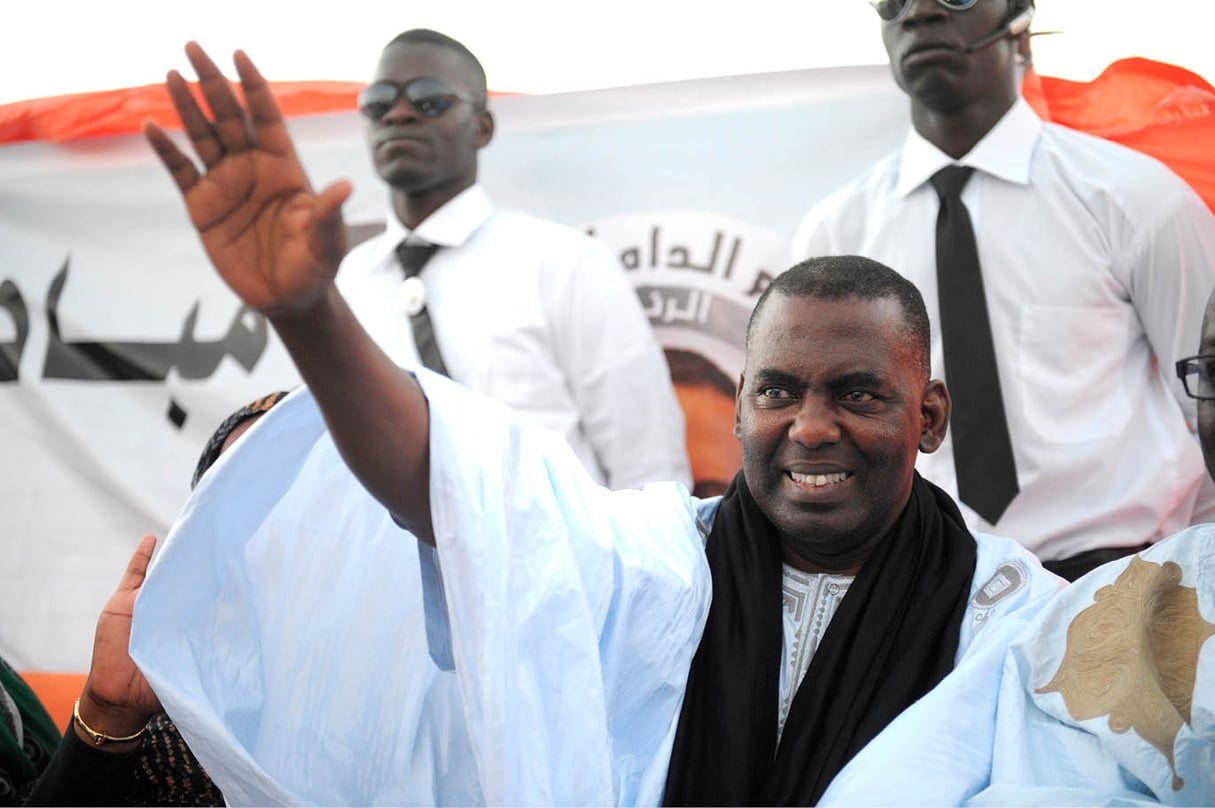 Lors d’un meeting à Nouakchott, en juin 2014. © SEYLLOU/AFP