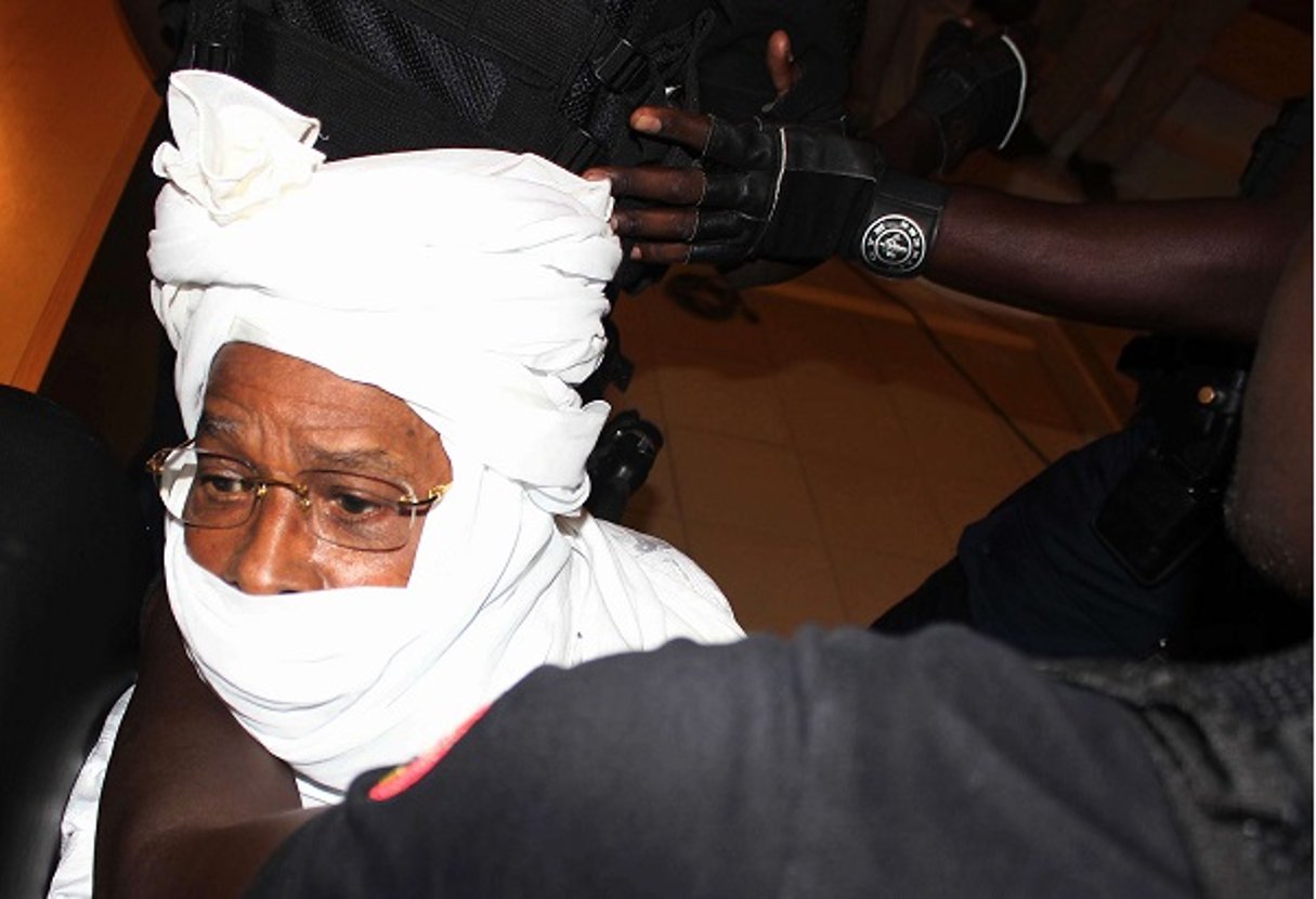 Hissène Habré, le 20 juillet 2015. © Ibrahima Ndiaye/AP/SIPA