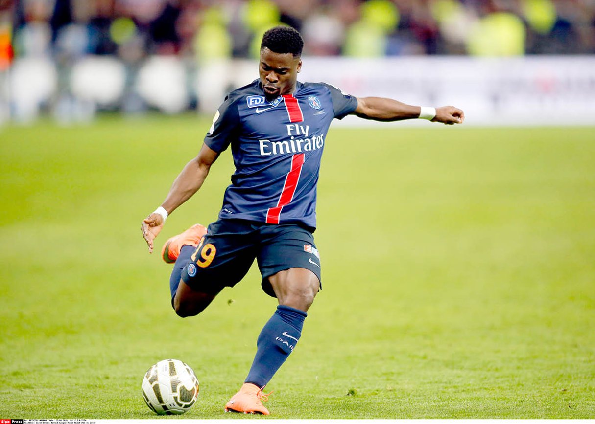 Le joueur du Paris Saint-Germain                                                             a été élu en mai meilleur arrière droit de France. © J.E.E/SIPA