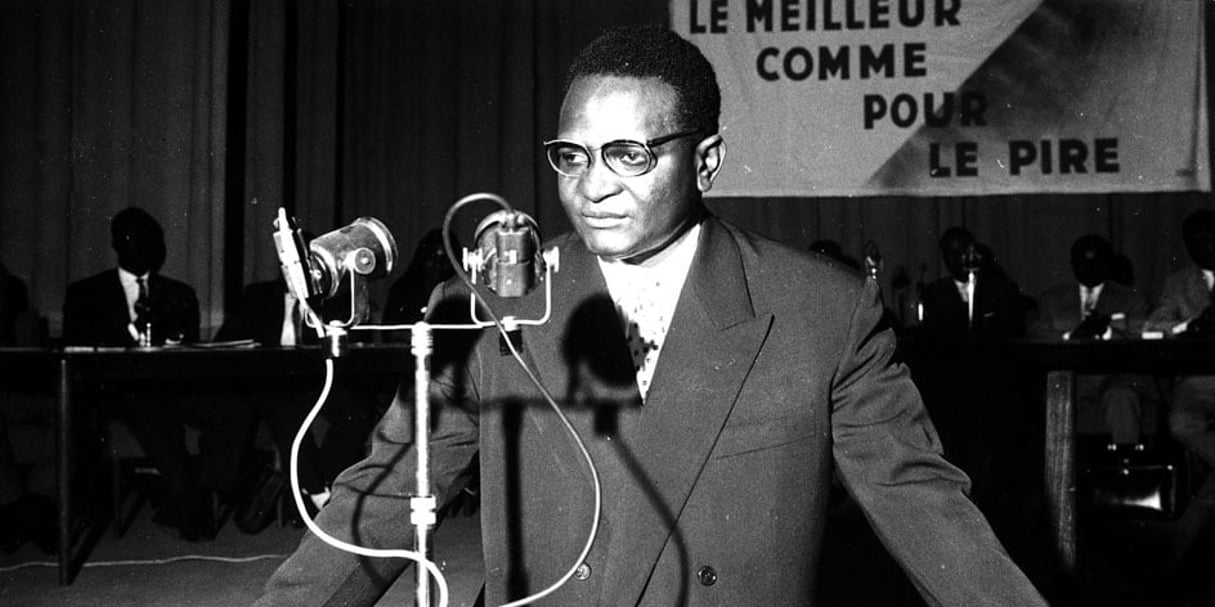 Hamani Diori, au congrès du Rassemblement démocratique africain, en 1959. © Archives J.A.