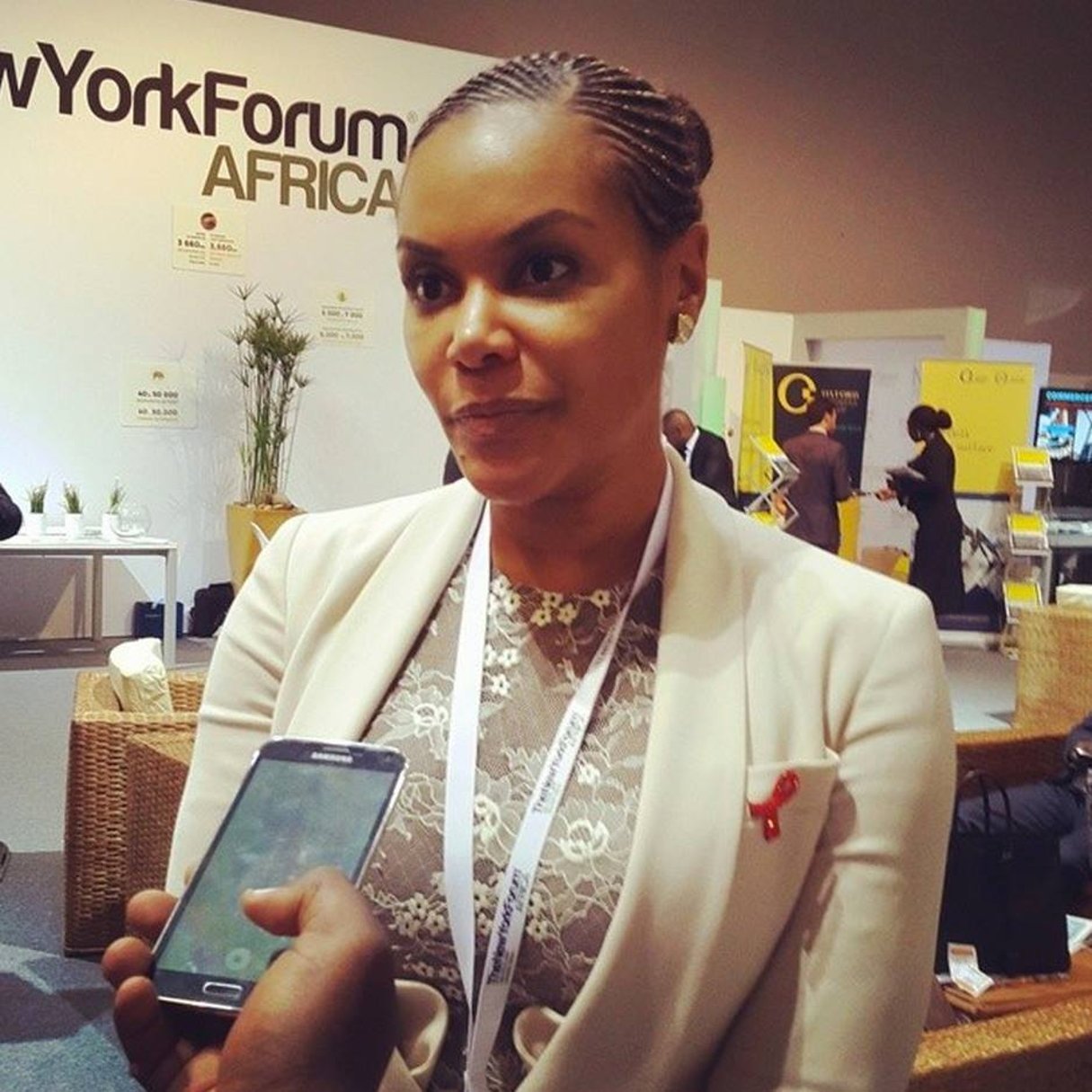 Malika Dossou Bongo Ondimba, lors du New York Forum Africa 2016. © Facebook/Malika Dossou Bongo Ondimba