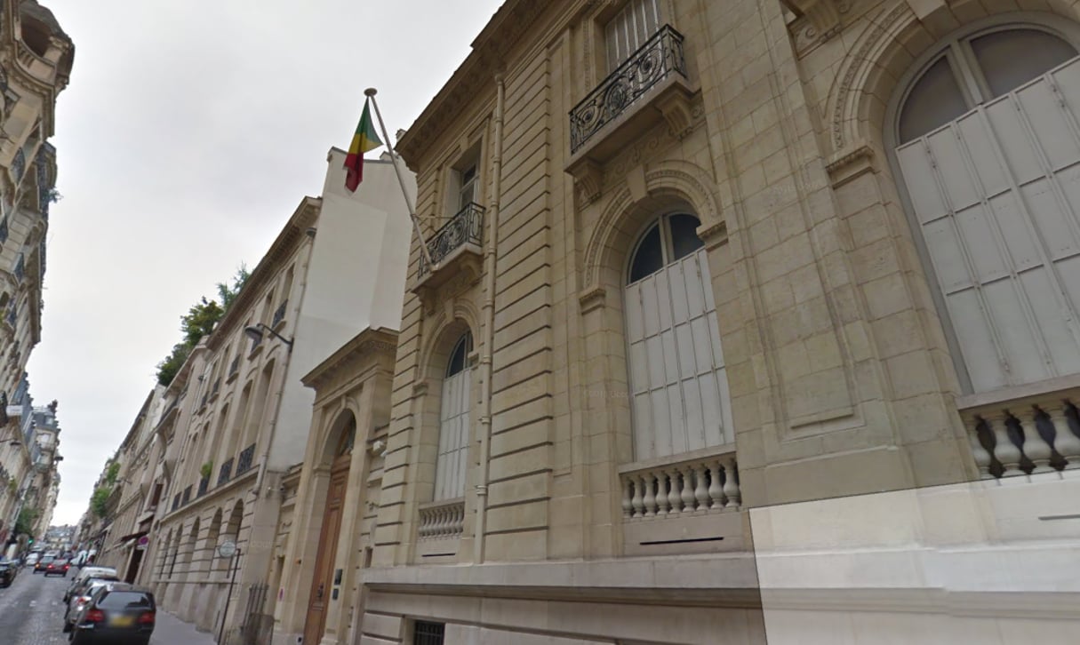 L’ambassade du Congo-Brazzaville à Paris. © Capture d’écran/Google map