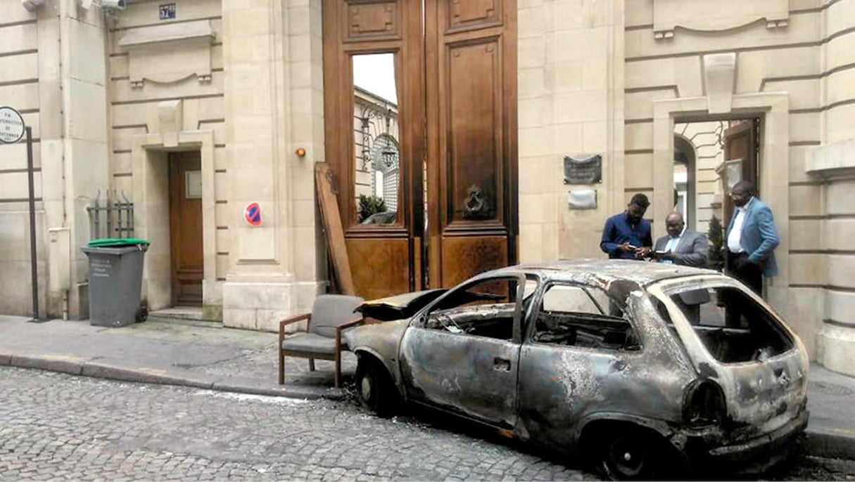 L’ambassade du Congo à Paris, visée par une attaque le 20 juin. © RFI/EDMÉE DOUDY