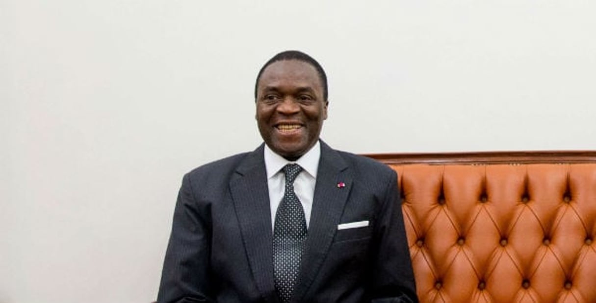 Joseph Beti Assomo, ministre délégué à la Défense camerounais le 19 Avril 2016 à Yaoundé. © Andrew Harnik/AP/SIPA