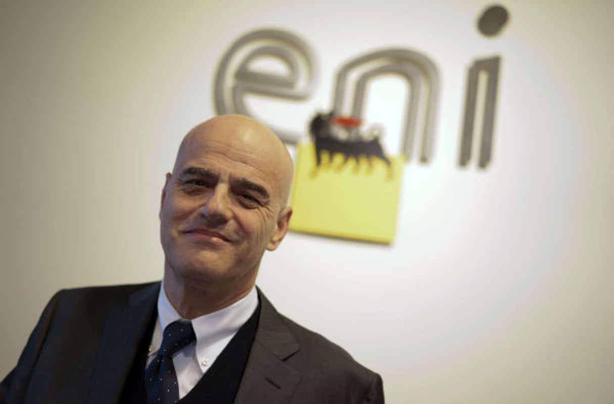 Claudio Descalzi, le directeur du groupe ENI le 20 janvier 2015 à Rome. © Andrew Medichini/AP/SIPA