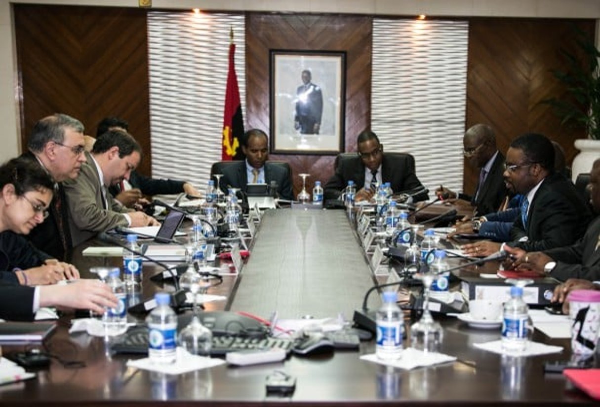 Les équipes du FMI reçues à Luanda en juin. © Ministère des finances de la République d’Angola.