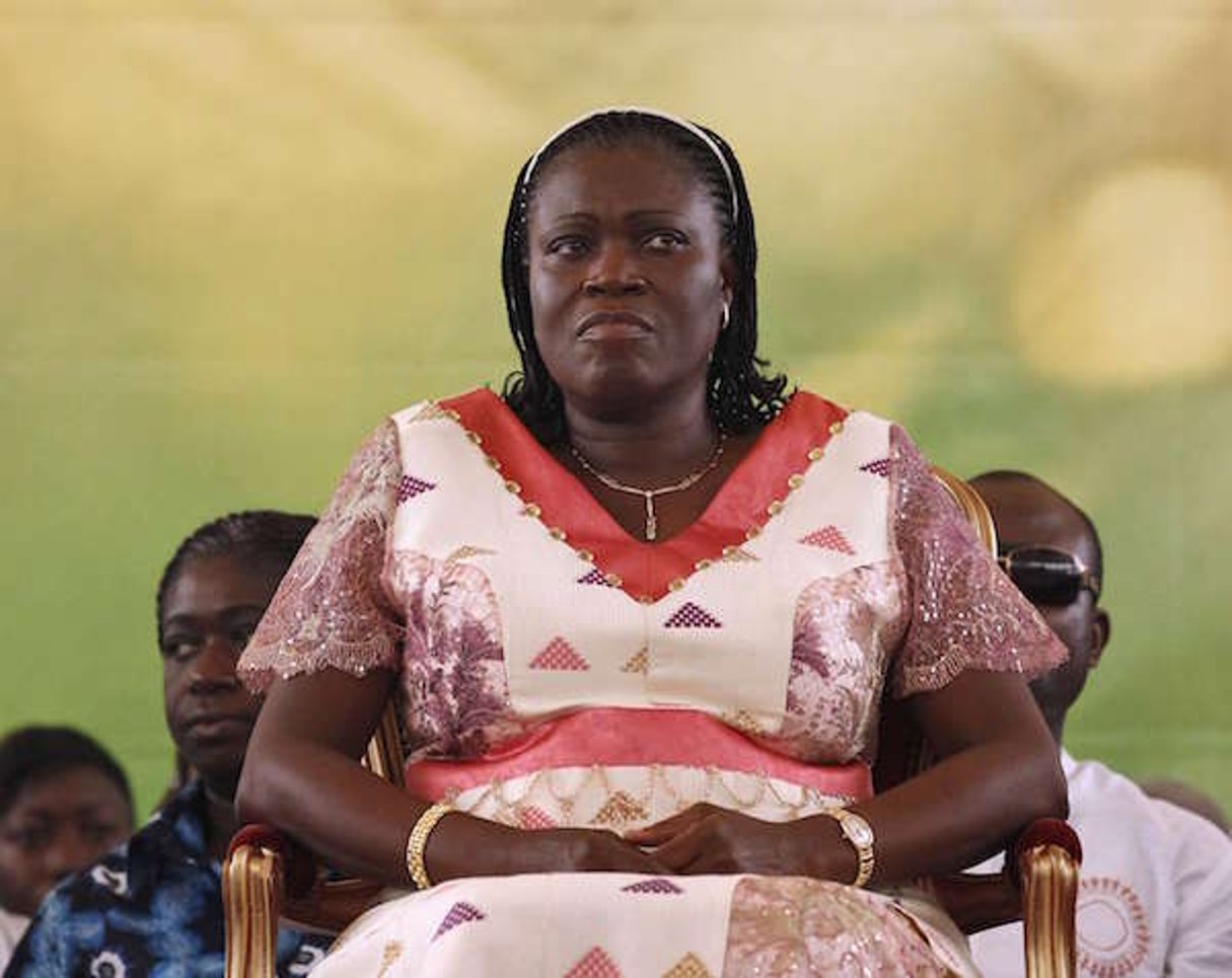 L’ex-Première dame ivoirienne, Simone Gbagbo, le 15 janvier 2011 à Abidjan. © Rebecca Blackwell/AP/SIPA
