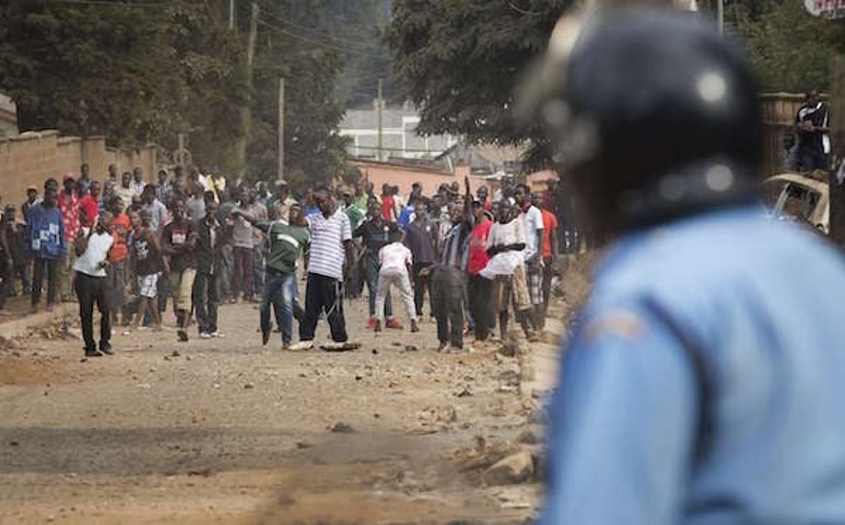 Manifestations de l’opposition dans le bidonville de Kibera, près de la capitale Nairobi, le 14 juin 2016. © Ben Curtis/AP/SIPA