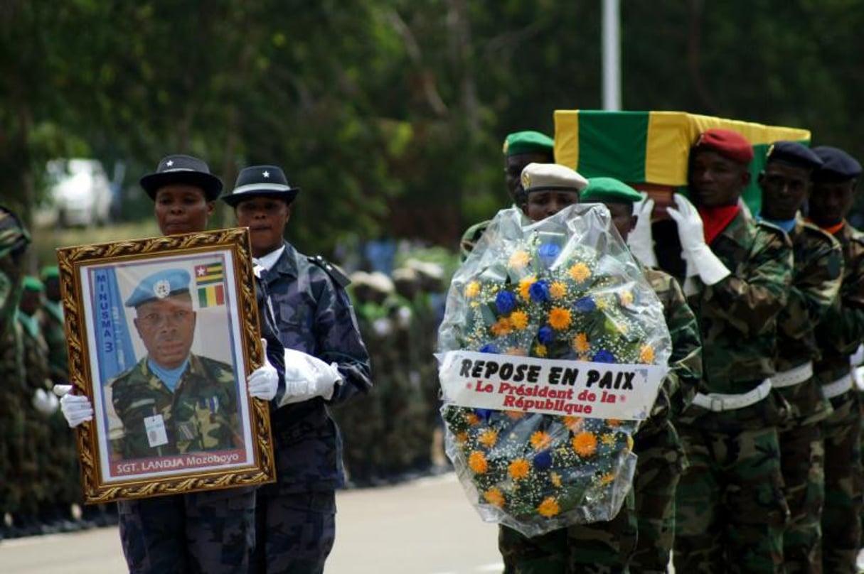 Hommage rendu le 8 juillet à Lomé. © AFP/EMILE KOUTON