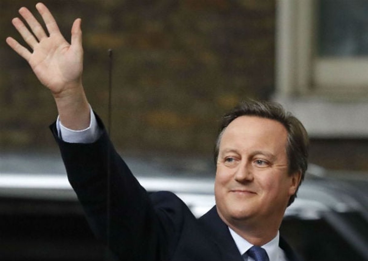 David Cameron lors de son départ du 10 Downing Street à Londres le 13 Juillet 2016. © Frank Augstein/AP/SIPA