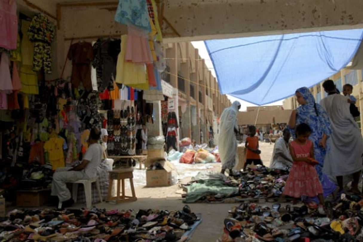 Marché à Nouakchott, capitale de la Mauritanie. © Candace Feit/AP/SIPA