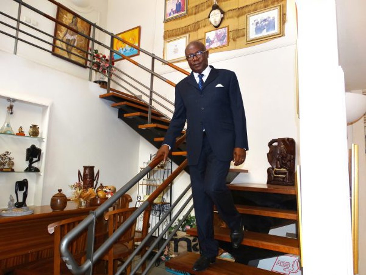 Pierre Claver Maganga Moussavou, président du Parti social démocrate du Gabon. © Franck Charly Mandoukou