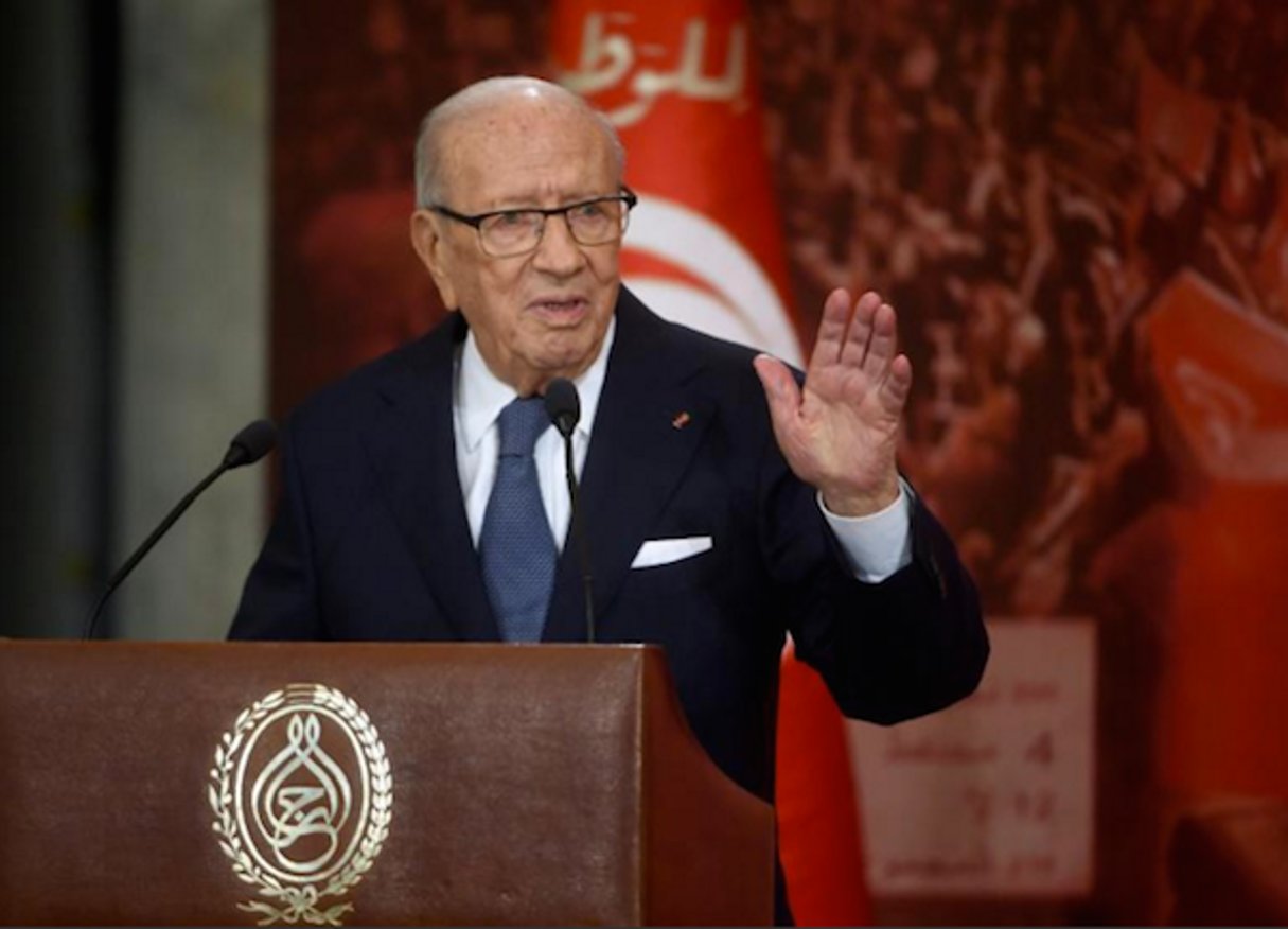 Le président tunisien Béji Caïd Essebsi, à Carthage, le 13 juillet 2016. © AFP