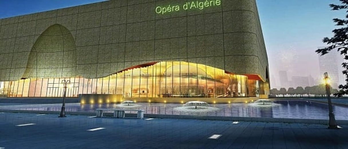 L’opéra d’Alger, image de synthèse. © DR