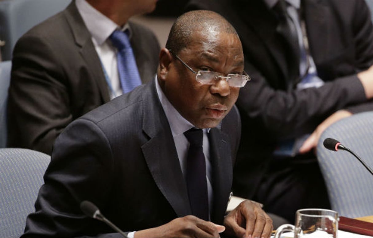 Mankeur Ndiaye, ministre des Affaires Étrangères Sénégalais le 24 Septembre 2014 à New York. © Julie Jacobson/AP/SIPA