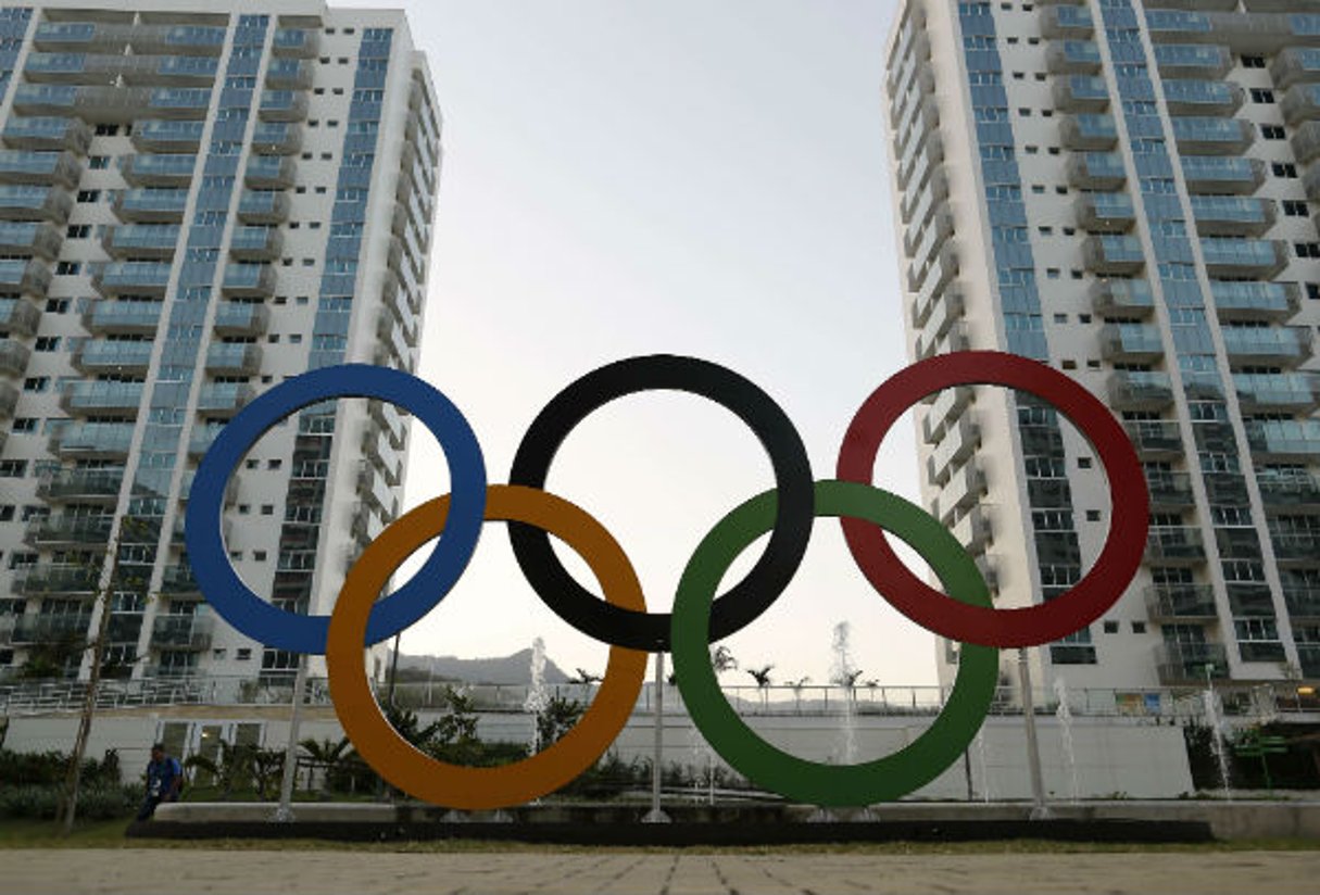 Le village olympique à Rio de Janeiro, le 23 juillet 2016. © Leo Correa/AP/SIPA