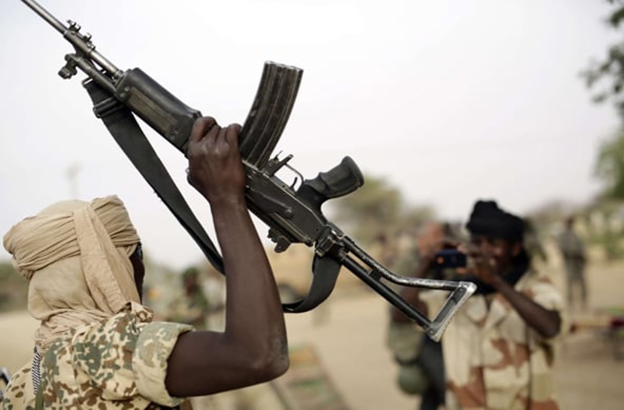 Des soldats tchadiens à Damasak le 18 mars 2015 © Jerome Delay/AP/SIPA