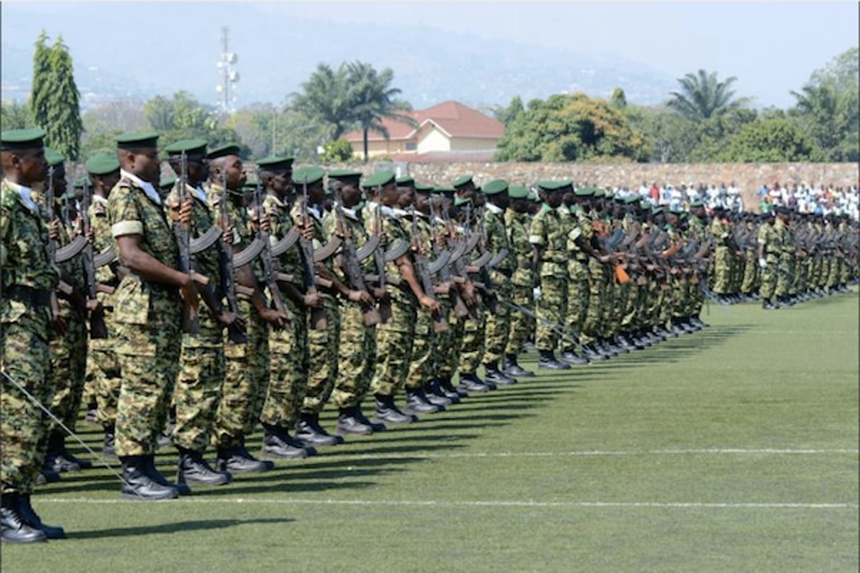 Des soldats burundais lors de la journée de l’Indépendance le 1 juillet 2016 à Bujumbura (illustration). © AFP