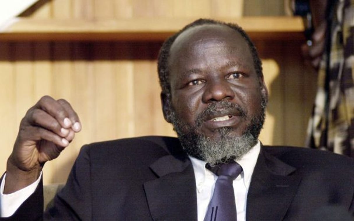 Lam Akol, ancien ministre de l’Agriculture et de la Sécurité alimentaire au Soudan du Sud, à Nairobi en mai 2004. © Khalil Senosi/AP/SIPA