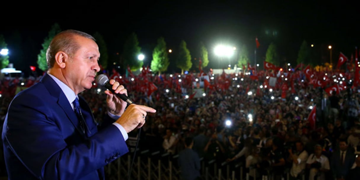 Le président turc Recep Tayyip Erdogan, le 10 août 2016 à Ankara. © AP/SIPA