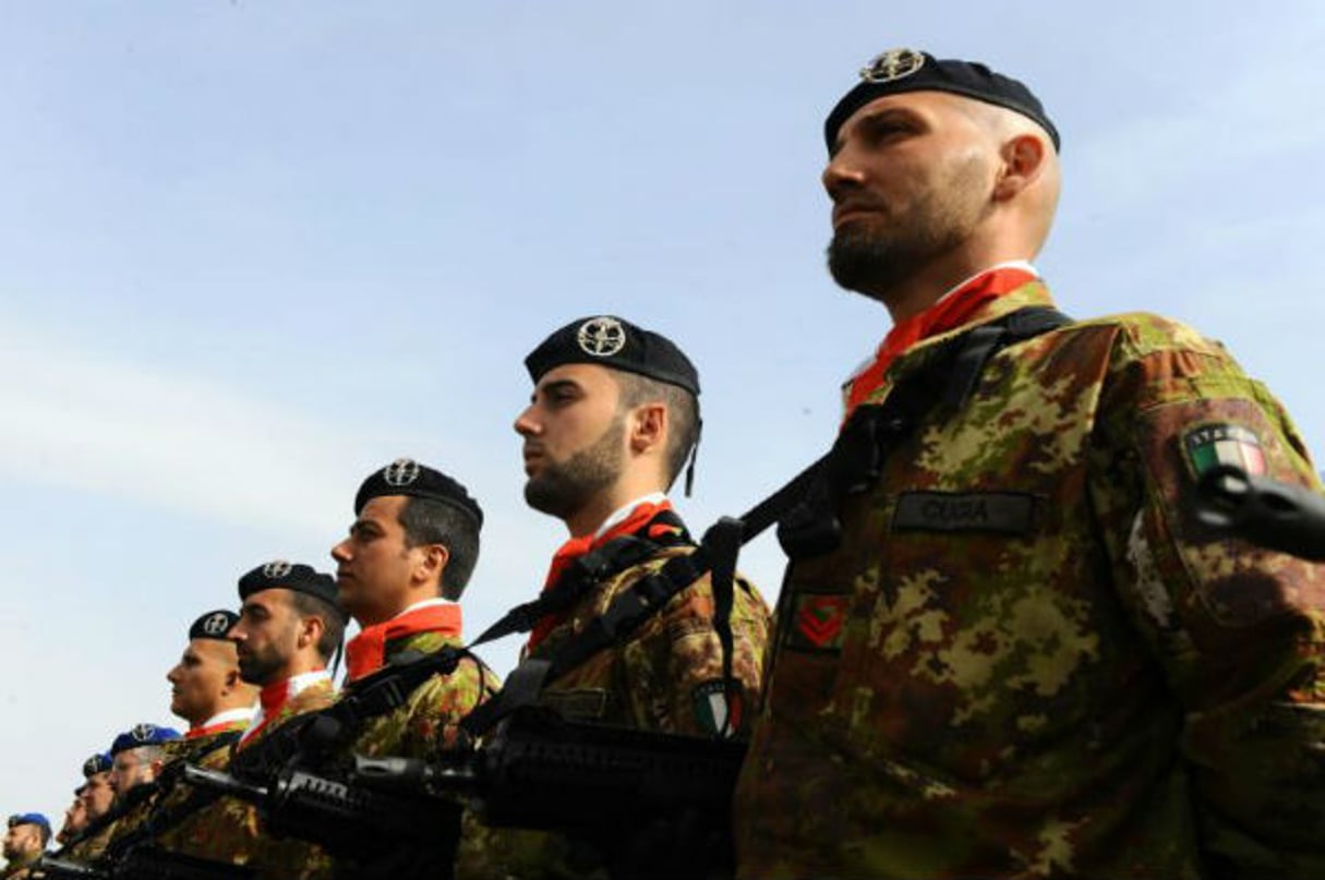 Des soldats italiens à Herat, en Afghanistan, le 18 février 2014 © afp.com – Aref Karimi