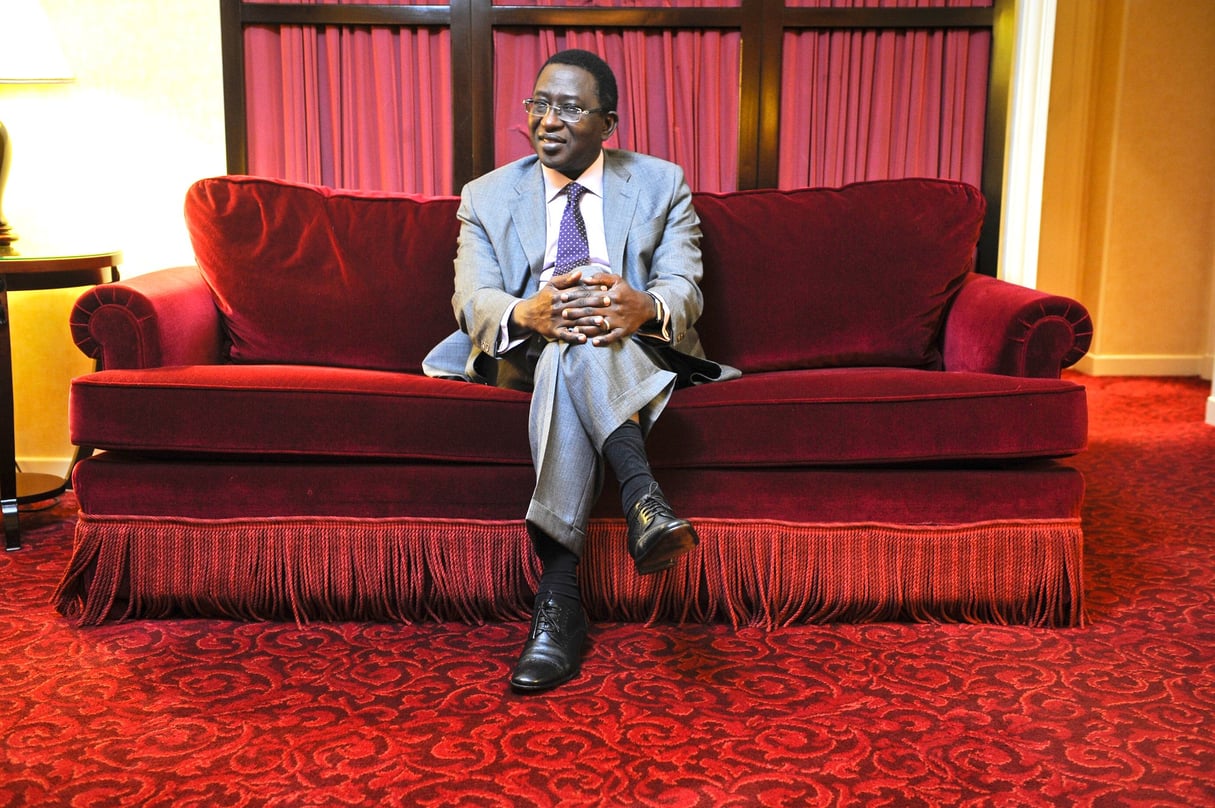 Soumaïla Cissé (Mali), ancien ministre sous la présidence d’ Alpha Oumar Konaré, fondateur et candidat de l’Union pour la République et la Démocratie (URD) à l’élection présidentielle du 28 juillet 2013. © vincent fournier/JA