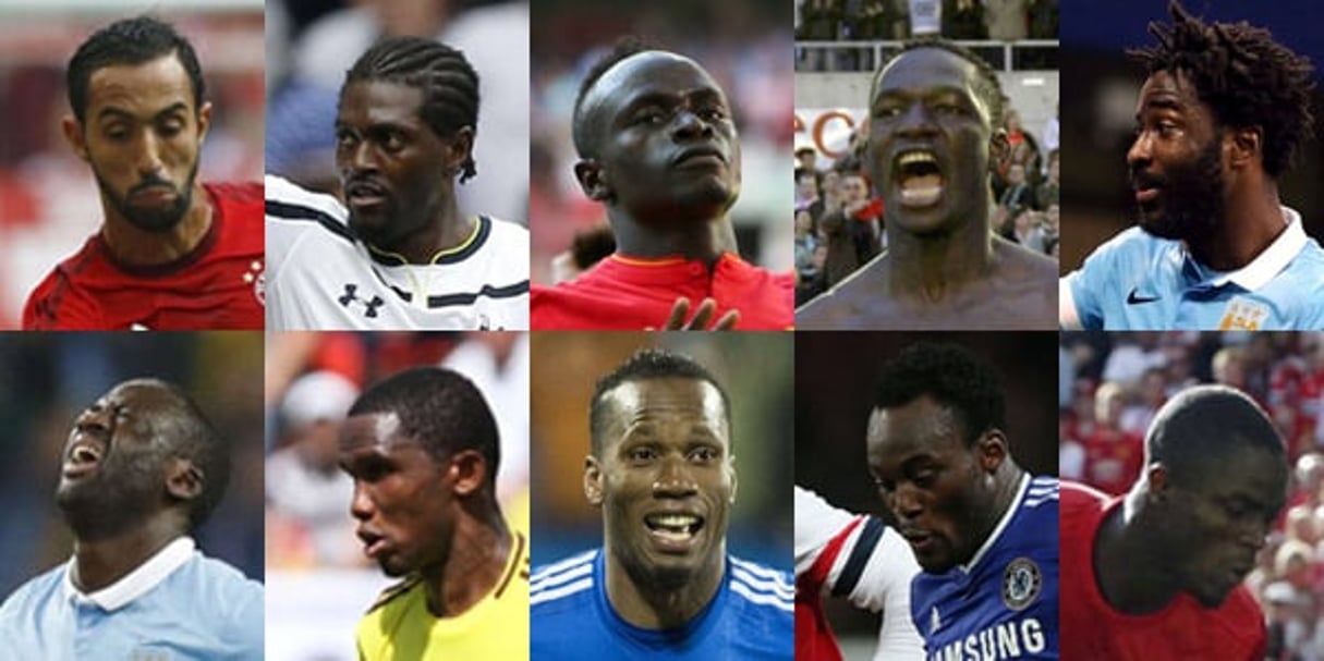 Dix des footballeurs africains les plus chers de l’histoire des transferts. © AP/SIPA/Montage J.A.