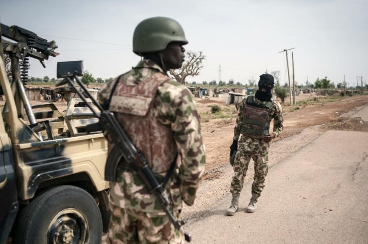 Des soldats nigérians engagés dans la lutte contre Boko Haram. © Stephan Heunis/AFP