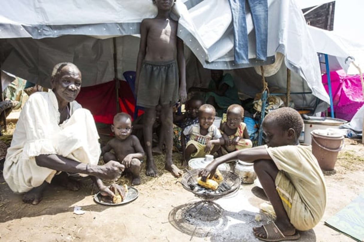 Des enfants sud-soudanais dans un camp de réfugiés à Djouba en juillet 2016. © Isaac Billy/AP/SIPA