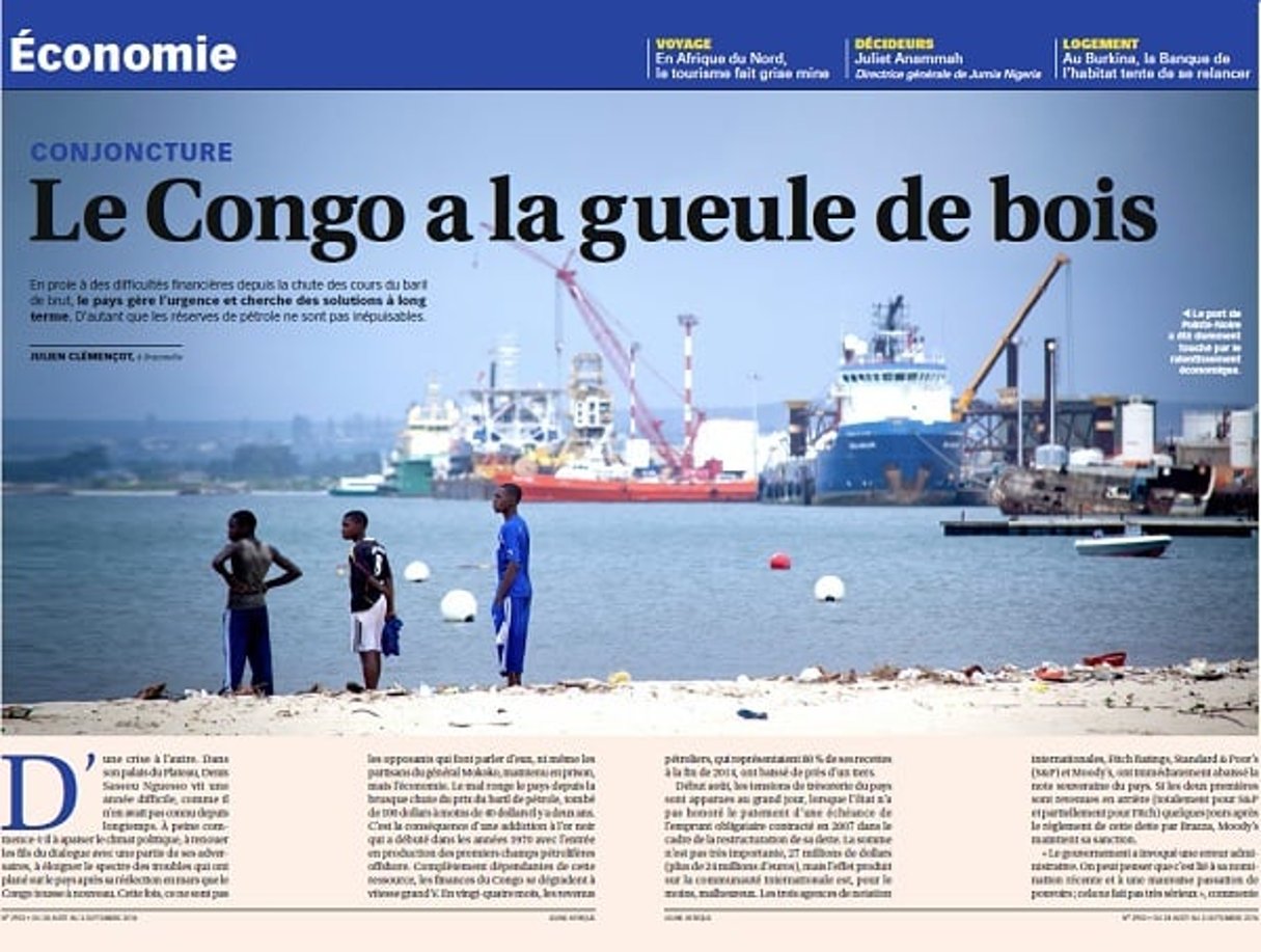 Le port de Pointe-Noire a été durement touché par le ralentissement économique. © Antonin Borgeaud pour J.A.
