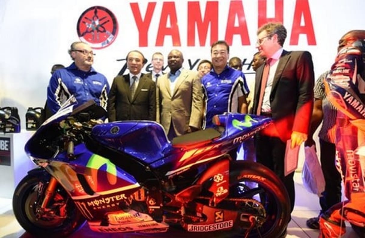 Inauguration d’un showroom de moto du japonais Yamaha à Lagos, au Nigeria, en mai 2016. © DR