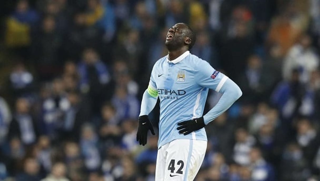 Yaya Touré lors du match Manchester City vs Dynamo de Kiev en ligue des champions, en mars 2016. © Jon Super/AP/SIPA