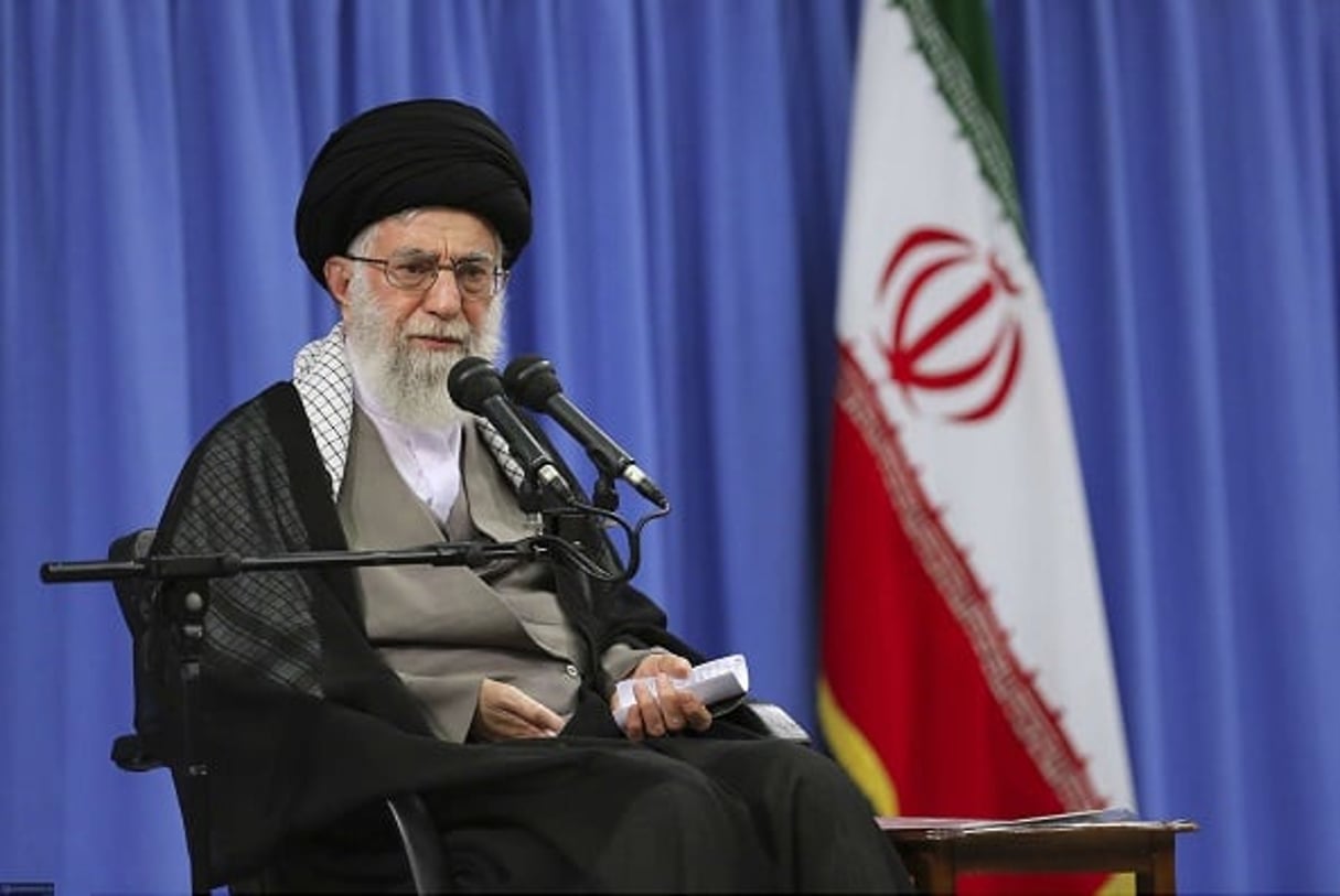 Le guide suprême iranien, l’ayatollah Ali Khamenei s’exprime lors d’une conférence à Téhéran, le 1er août 2016. © UNCREDITED/AP/SIPA