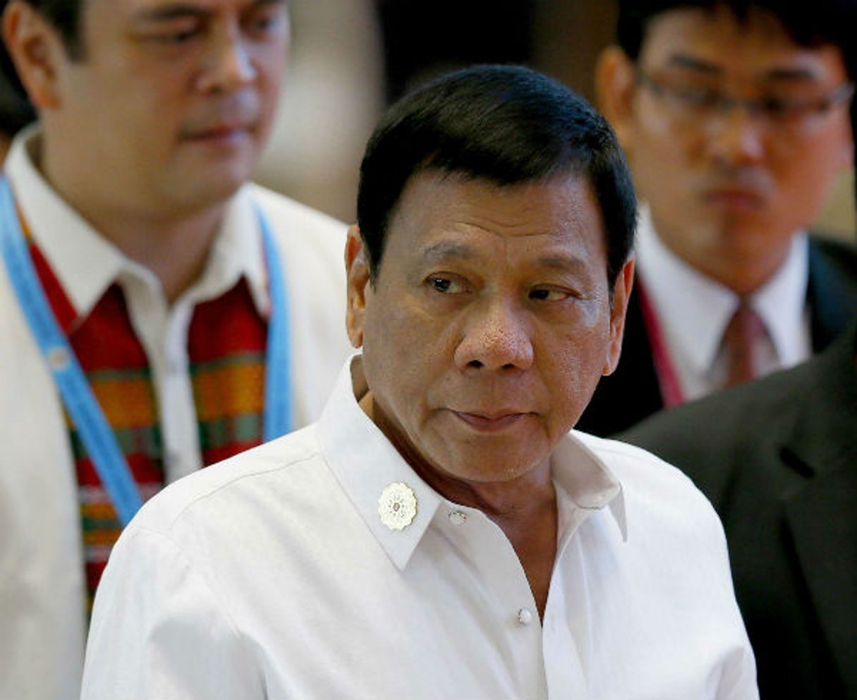 Le président philippin Rodrigo Duterte. © Bullit Marquez/AP/SIPA