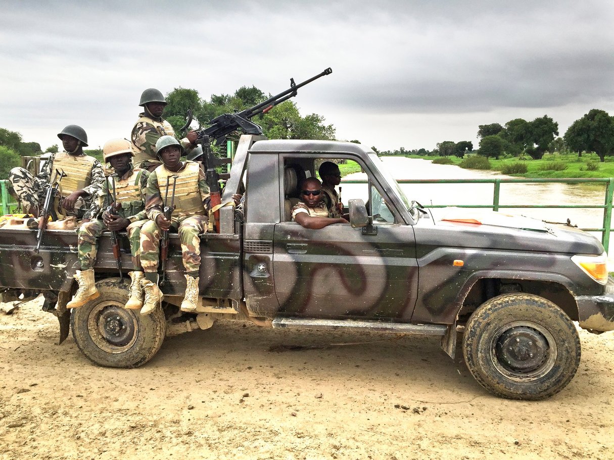 Militaires nigériens au poste frontalier de la région de Diffa, le 1er août 2016 (archives). 2016 (image d’illustration). © François-Xavier Freland pour JA