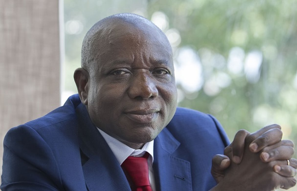 Apolinaire Compaoré, le fondateur du Groupe Planor Afrique au Africa CEO Forum d’Abidjan en mars 2016. © Jacques Torregano/Divergence/AFRICA CEO FORUM/JA