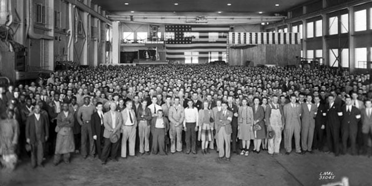 Les employés de l’Agence spatiale américaine, en novembre 1943. © Archives de la NASA