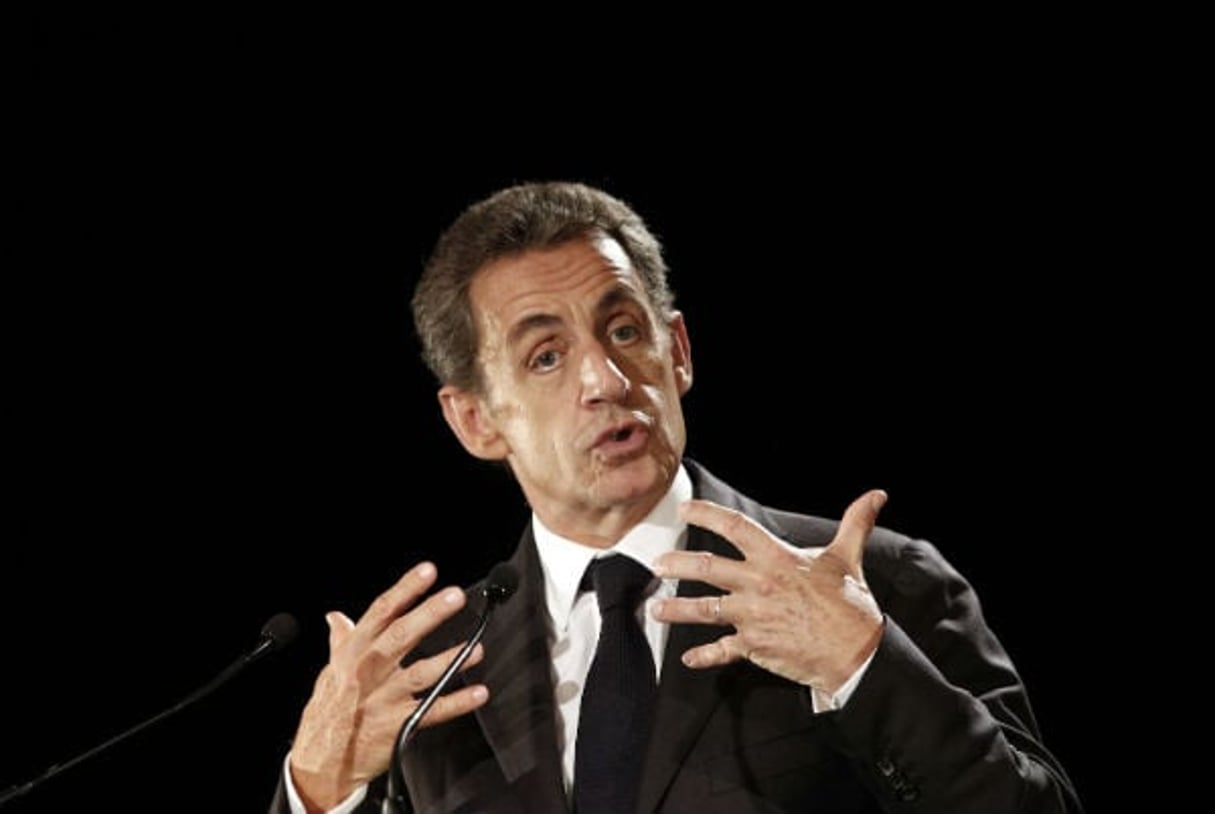 Nicolas Sarkozy en meeting à Franconville, dans le nord de Paris, le 19 septembre 2016. © Christophe Ena/AP/SIPA