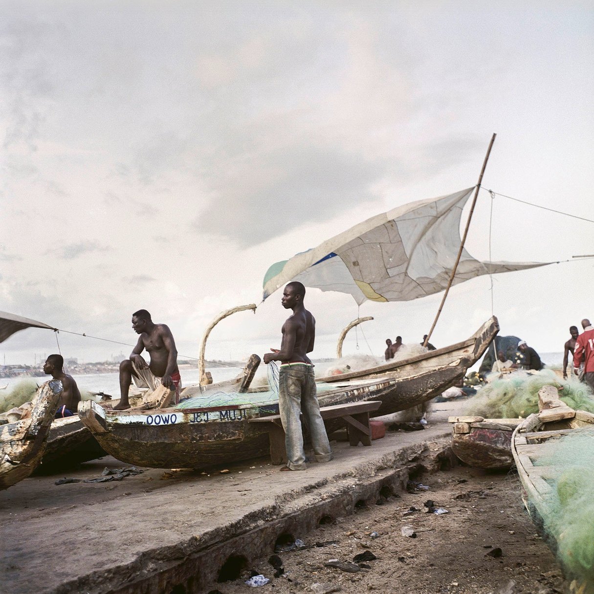 Port de pêche, James­town, Accra, Ghana, 2009. © denis dailleux/ghana/le bec en l’air/VU