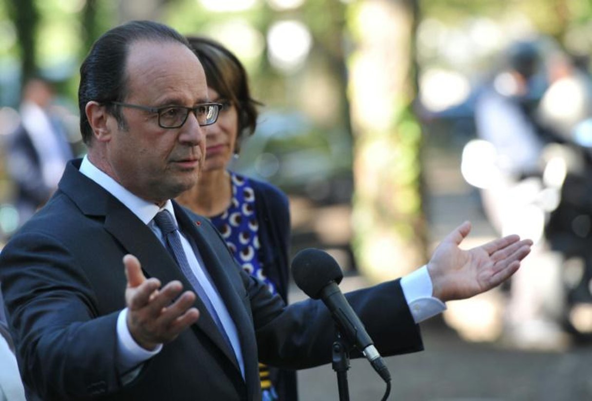Le président François Hollande le 24 septembre 2016 à Tours. © Guillaume Souvant/AFP