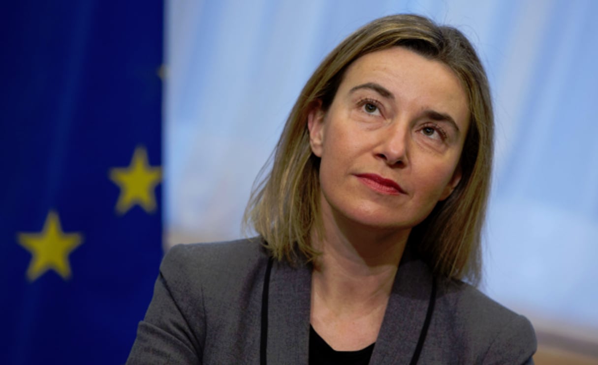 Federica Mogherini, Haute représentante de l’Union européenne pour les Affaires étrangères. © Virginia Mayo/AP/SIPA