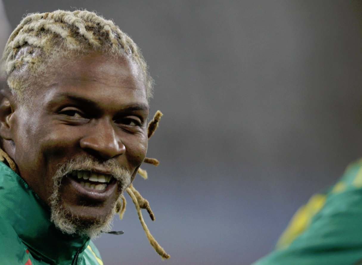 Rigobert Song, ex-footballeur et capitaine de la sélection camerounaise de football. © Frank Augstein/AP/SIPA