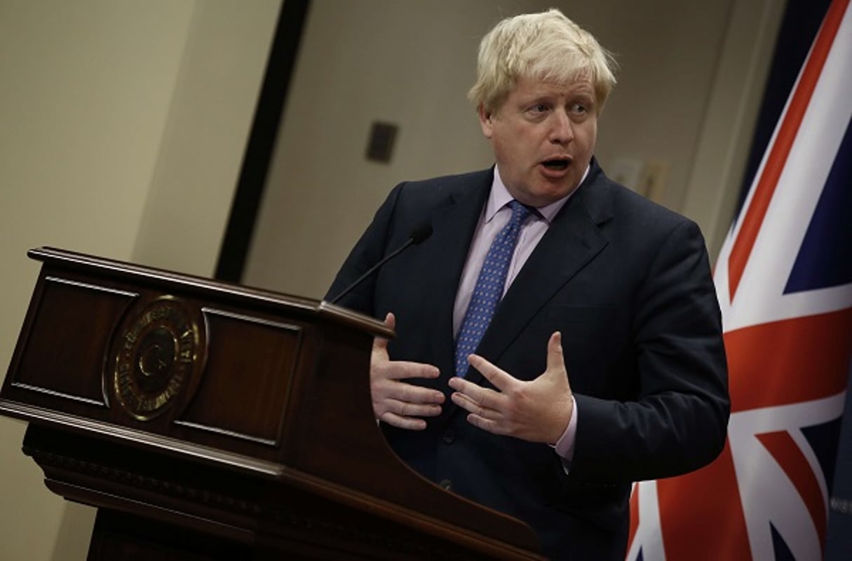 Boris Johnson lors d’un discours en Turquie le 27 septembre 2016. © AP/SIPA